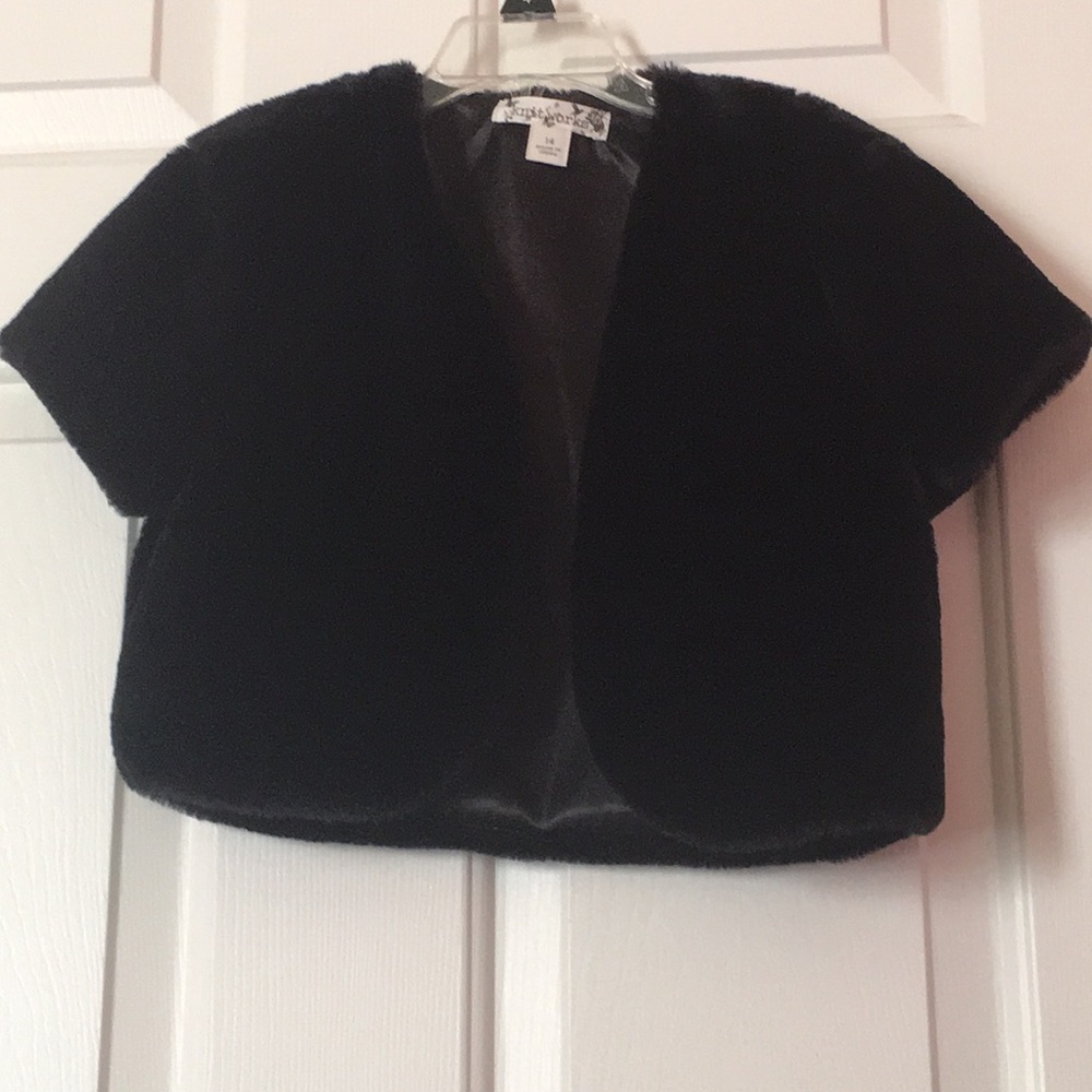 Black Fuzzy Shawl